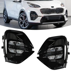 For 19-22 Kia KX5/SPORTAGE Front Fog Lights and Daytime Running Lights LED DRL - Picture 1 of 11
