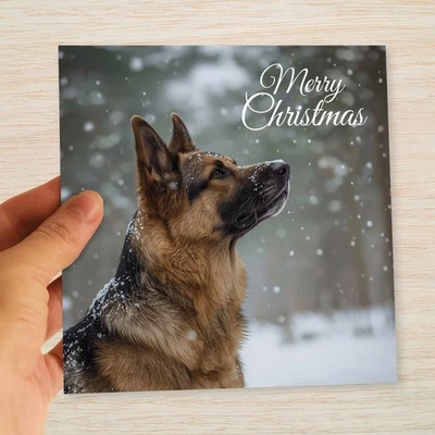 RED FROG DESIGNS German Shepherd Christmas Cards & Packs Alsatian Xmas Cards GSD - From the Dog