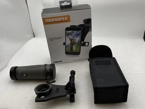 MONOPIX -MONOCULAR WATERPROOF WITH SMARTPHONE ADAPTER NEW IN ORIGINAL BOX CARSON - Picture 1 of 11
