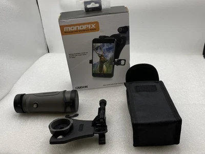 MONOPIX -MONOCULAR WATERPROOF WITH SMARTPHONE ADAPTER NEW IN ORIGINAL BOX CARSON - Image 1 of 4