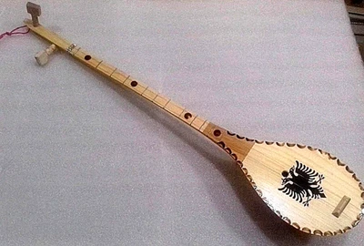 NEW ALBANIA CIFTELI-BIG HANDCRAFT FOLK MUSICAL INSTRUMENT-86 CM - Image 1 of 4