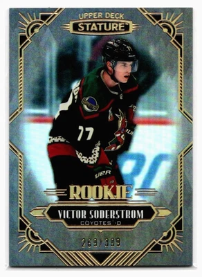 Victor Soderstrom 2020-21 Stature Rookie /399 #165 Arizona Coyotes - Image 1 of 3
