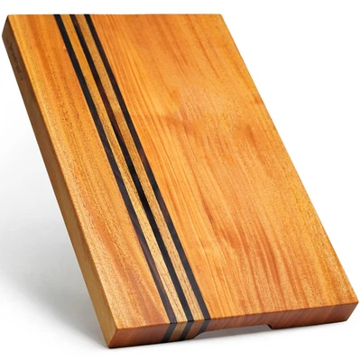 SHUMARU Mahogany Wood Cutting Board – Edge-Grain,19x12x1.6” - Image 1 of 4