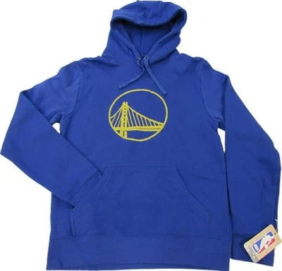 New Golden State Warriors Mens Sizes S-L-2XL-5XL Blue Distressed Hoodie - Image 1 of 4