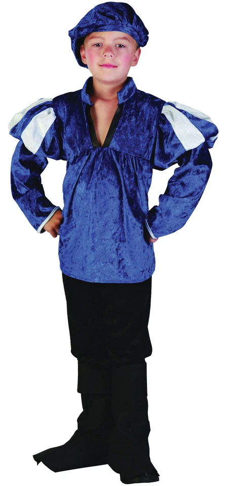 DISFRAZ RENACENTISTA PRÍNCIPE TUDOR MEDIEVAL NIÑO Foto 1 de 1