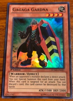 2013 Yu Gi Oh Number Hunters 1st Edition Gagaga Gardna #NUMH-EN021 Used  - Image 1 of 2