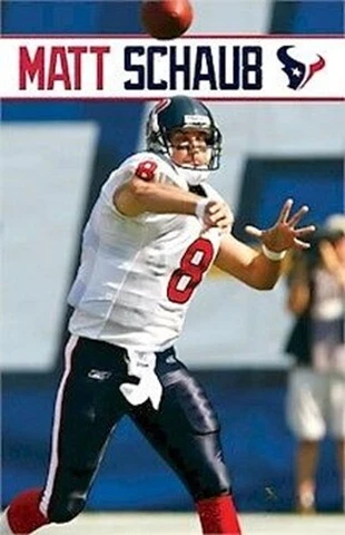 FOOTBALL POSTER ~ HOUSTON TEXANS MATT SCHAUB NFL 4569 Cover