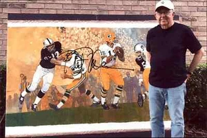 Bart Forbes Signed 4x6 Photo Sports Artist & Painter Super Bowl IX SB Autograph - Picture 1 of 1