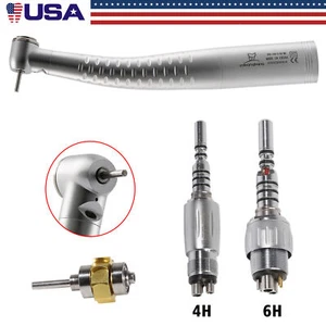 USA 4/6Hole Quick Coupler Dental Fiber Optic LED High Speed Handpiece KaVo Style - Picture 1 of 27