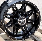 18" Gloss Black Lonestar Outlaw Wheels 18X9 8X6.5 0Mm Gmc 2500 3500 Hd 1999-2010