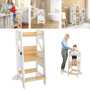 Lernstuhl Lernturm Kinderstuhl Küche Learning Tower Kindertritt Montess 30-50cm - Bild 1 von 12
