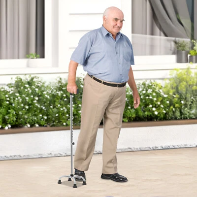 Height Adjustable Modern Walking Stick Elderly Walking Aid Crutch 100kg/220.46lb - Image 1 of 4