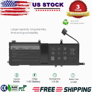 Battery for Dell Alienware 15 17 R3 R4 R5 P69F002 P31E001 9NJM1 MG2YH 0546FF - Picture 1 of 23