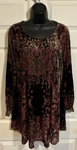 Free People Women’s Dress, Small, Velvet Burnout NWT - Picture 1 of 7