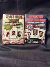 2pc set Sealed Deck Iraq’s Most Wanted Fugitives & Iraqi Freedom Playing Cards