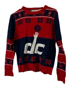 Youth Washington Wizards On-Court Graphic Crew Fleece Sweater, Navy/Red, Large - Picture 1 of 4