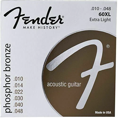 Fender Accessories 073-0060-402 Phosphor Bronze Acoustic Guitar Strings, Light