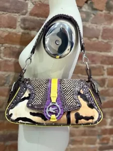 Authentic ETRO Milano Pony Hair /Leather Shoulder Bag - Picture 1 of 13