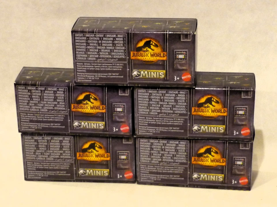 Mattel Jurassic World - 5 x Mini Figuren in Blindbox - OVP DINOs