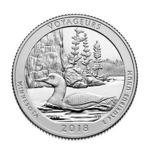 2018-S Voyageurs Proof Park Quarter - Deep Cameo Clad Proof - Picture 1 of 1