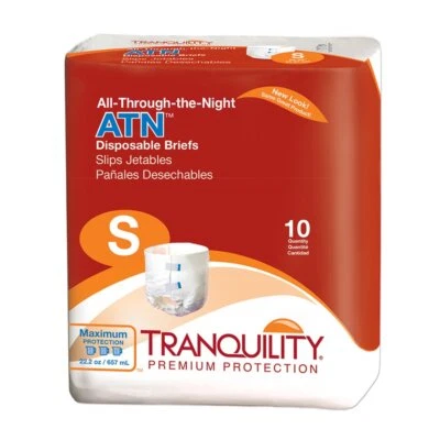Calzoncillos desechables Tranquility ATN para adultos con protección durante toda la noche, S Foto 1 de 4