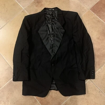 Blazer MANI By Giorgio Armani Vintage Hombre Negro Lana de un solo pecho Talla 42R Foto 1 de 4