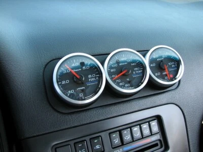 Soporte de cápsula medidor de ventilación triple 52 mm para Nissan 200sx 180sx 240sx S13 Foto 1 de 4