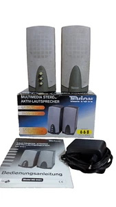 PC Lautsprecher TEVION MD Multimedia -Aktiv- Lautsprecher ca.20cm hoch - Bild 1 von 2