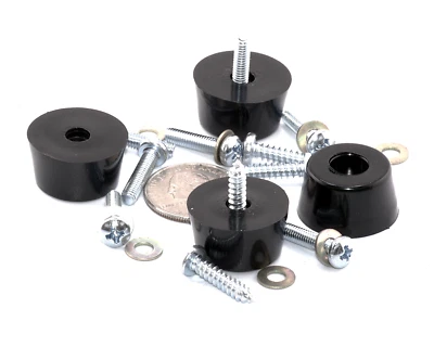 1" Diameter x 1/2" Rubber Feet for Marantz 2200-2300 Series + Mounting Screws - Image 1 of 4