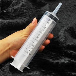 Large Plastic Syringe Measuring Nutrient Sterile ReusableLiquid Food Feed Salef - Picture 1 of 7