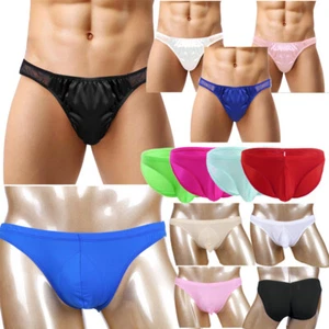 Costume da bagno uomo bikini setoso marsupio rigonfiamento elasticizzato schiena increspato intimo liscio - Foto 1 di 78