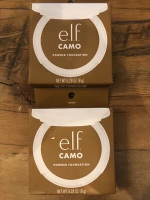 elf CAMO 2 Pack Powder Foundation primer infused Tan 425 semi-matte finish - Image 1 of 3