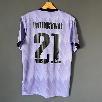 Camiseta de fútbol Rodrygo Real Madrid 2022-2023 visitante para hombre pequeña Adidas Foto 1 de 4