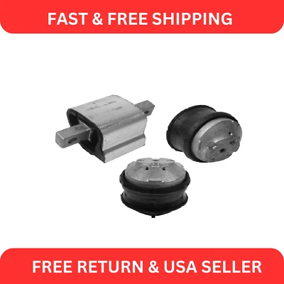 发动机电机变速箱安装套件 3 件套适用于 97-00 MB 梅赛德斯 C230 SLK230 — 第 1/4 张图片