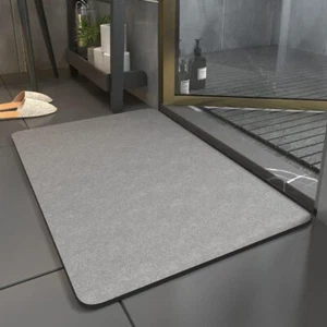 Stone Bath Mat Diatomaceous Earth Shower Mat Non Slip Super Absorbent Quick Dry - Picture 1 of 6