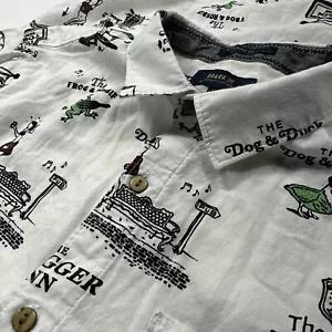 Roark Mens Medium M Charmed Circle Shirt Short Sleeve Button Up Stagger Inn Bars - Picture 1 of 12