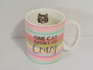 Keramik Kaffeebecher "One Cat Short Of Crazy" Jo-Ann Stoff - Bild 1 von 9