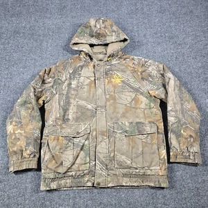 Realtree Jacket Mens Medium Realtree Camo Full Zip Hooded Hunting Insulated - Picture 1 of 12