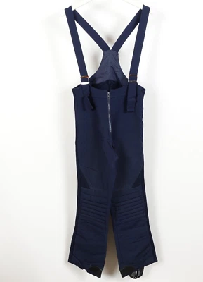 Vintage 80s Obermeyer Ski Bibs Blue Wool Nylon Size 32 Mens SR Knee Pad Navy - Image 1 of 4