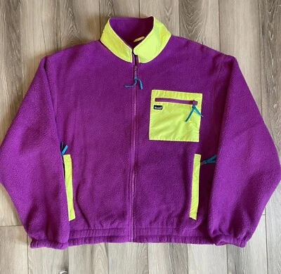 Marcador De Colección Púrpura Neón Amarillo Púrpura Polar Esquí Para Hombres M Cremallera Completa Foto 1 de 4