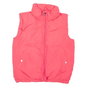 BENCH Reversible Womens Puffer Gilet Pink M - Picture 1 of 8