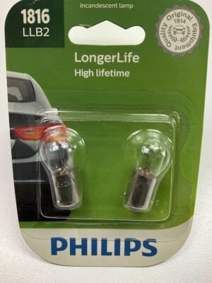 Philips 1816LLB2 LongerLife Panel de instrumentos Lámpara Bombilla 1816 - PACK DE 2 Foto 1 de 3