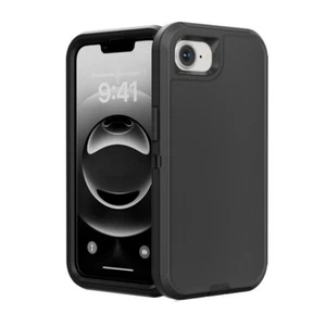Heavy Duty Hybrid Defender Rugged Case for iPhone 16e - Picture 1 of 8