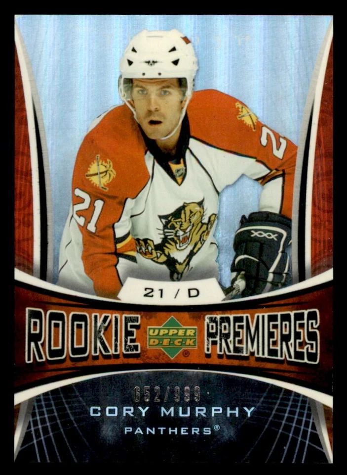 2007-08 Upper Deck Trilogy  #147 Cory Murphy Florida Panthers RC 652/999 - Image 1 of 2