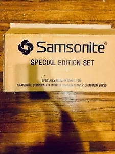 NIB Vintage Samsonite Special Edition Set 2 Piece Luggage Garment +Messenger Bag - Picture 1 of 6