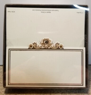 Spode Woodlands C.R. Gibson Die-Cut Deluxe Place Cards with Three Gems ~20 Ct. - Imagem 1 de 4