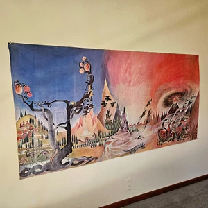 JRR Tolkiens very rare original full size Wilderness poster by Barbara Remington - Picture 1 of 3