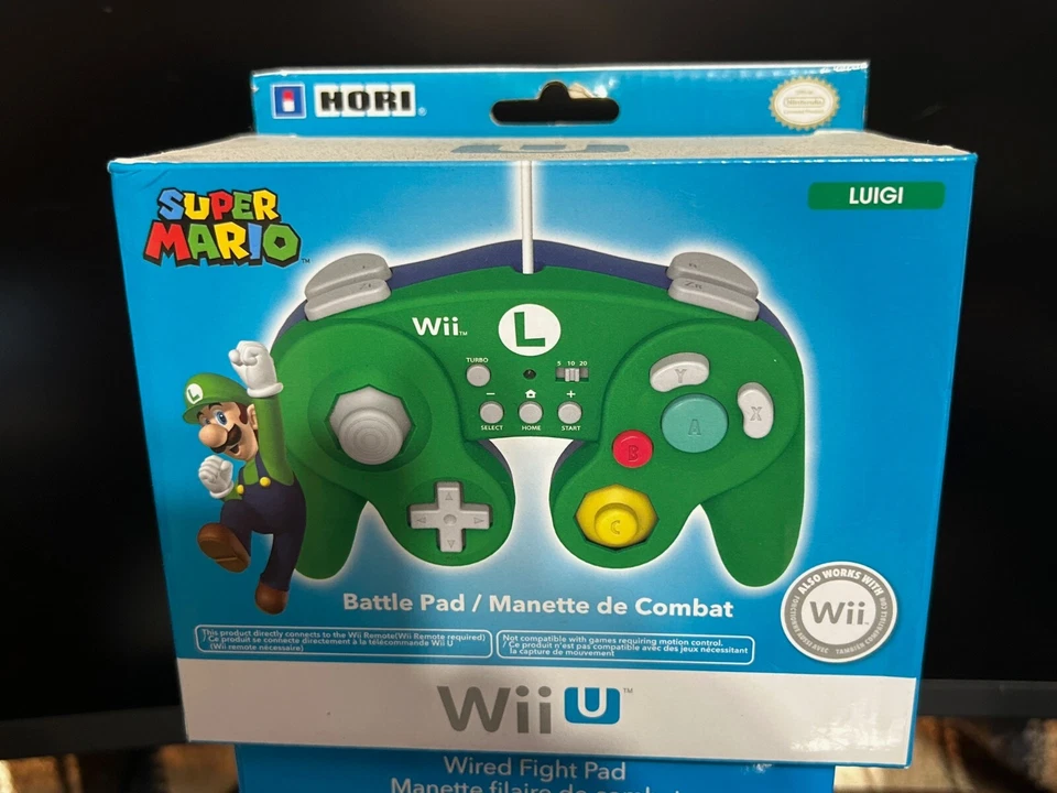 Nintendo Wii U Wii Super Mario Luigi Hori Classic Controller - Image 1 of 1