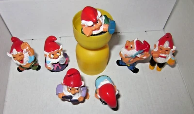 Ü-Ei Badezimmerzwerge D 1991 Schönling Saubermann Strahlemann Klettermaxe Figaro - Bild 1 von 3