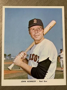 John Kennedy  Boston Red Sox 1970's Team Issued 7" x 8 3/4" Paper Photo NM - Picture 1 of 5
